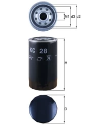 Kuro filtras KNECHT KC 28 kaina