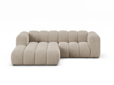 Modular Left Corner Sofa, "Lupine", 3 Seats, 230x177x70, Dark Beige