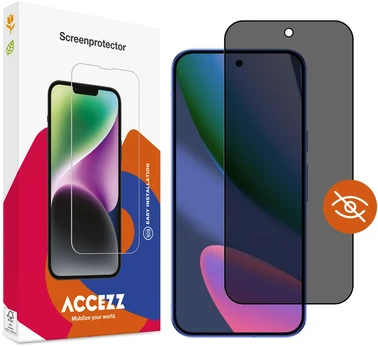 Accezz privatumą saugantis grūdinto stiklo ekrano apsaugos stiklas, skirtas Google Pixel 11