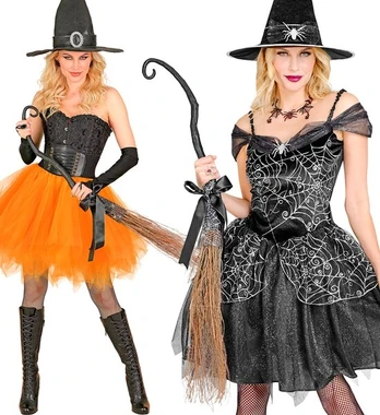 COLLAPSIBLE CROOKED WITCH BROOM 95 cm