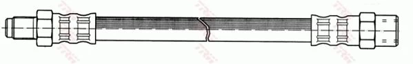 TRW PHB445 Brake hose kaina