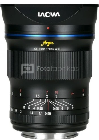 Venus Optics Argus 33 mm f/0.95 APO CF lens for Sony E