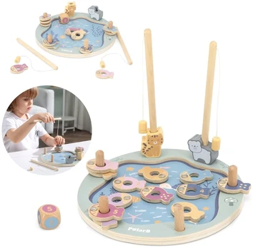 Viga Toys Žaidimas su žuvytėmis Viga, medinis
