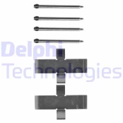 Priedų komplektas, diskinių stabdžių trinkelės DELPHI LX0107 kaina