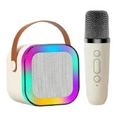 Goodbuy Bluetooth karaoke skaļrunis ar mikrofonu bēšs kaina