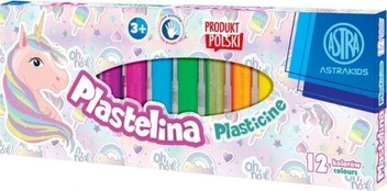 Plastilinas Unicorn Astra 12vnt.
