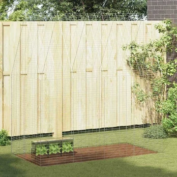 Triušių narvas Sidabro 400 x 100 x 210 cm Cinkuota plienas