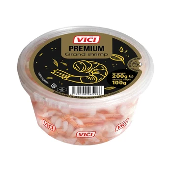 Didžiosios krevetės sūryme VIČI PREMIUS, 200 g