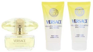 Versace Geltonas DIAMOND CASE 3 pcs
