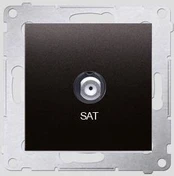 Kontakt-Simon SAT antenos lizdas antracitas - DASF1.01 / 48