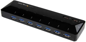 StarTech 7-PT USB 3.0 HUB + CHARGE PTS / 2X2.4A SKIRTAS GREITAS ĮKROVIMO PTS