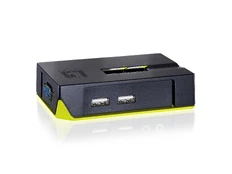Level One LevelOne KVM Switch 2x VGA/USB KVM-0222 Juodas Edition kaina