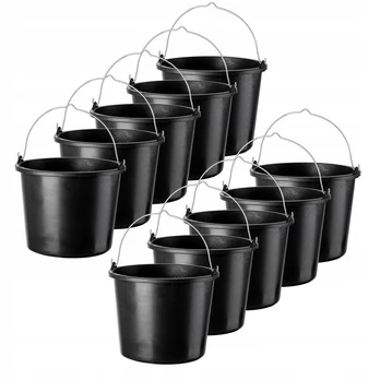 Plastikiniai Statybiniai kibirai 12L 10 vnt