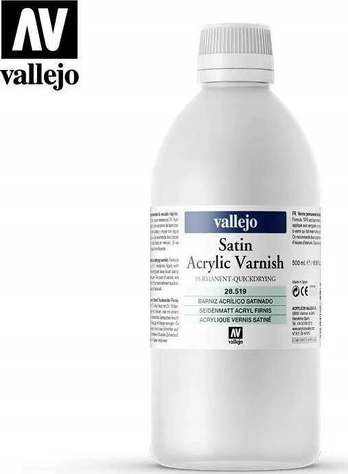Vallejo Vallejo: Satininis akrilinis lakas 500 ml