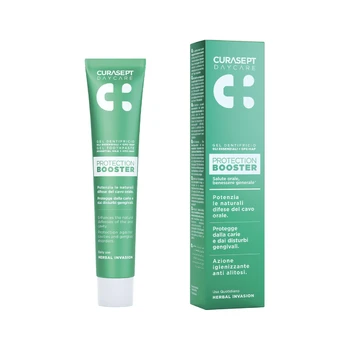 CURASEPT dantų pasta DAYCARE BOOSTER HERBAL INVASION, 75 ml