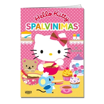 Knyga HELLO KITTY. SPALVINIMAS SU LIPDUKAIS
