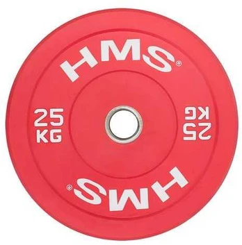 CBR25 Raudonas OLYMPIC BUMPER PLATE 25 KG HMS