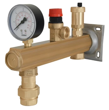 CENTRAL HEATING SAFETY GROUP 3 BAR WITH QUICK COUPLING FOR DIAPHRAGM VESSEL