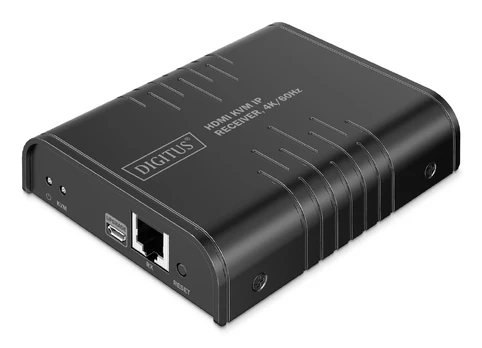 DIGITUS HDMI KVM IP Receiver 4K/60Hz juodas