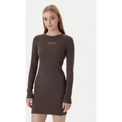 Tommy Jeans Kasdieninė suknelė Linear DW0DW21902 Ruda Slim Fit