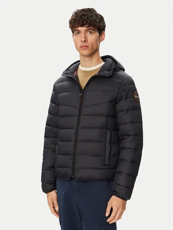 Napapijri Demisezoninė striukė Aerons H 4 NP0A8B9K Juoda Regular Fit