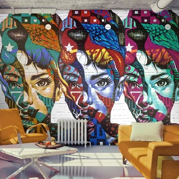 Artgeist Fototapetas - Colorful Faces