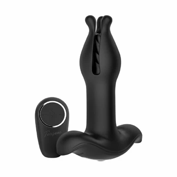 Teazers Anal Expanding Plug Black - Vibrating, Expanding, Rechargeable