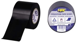 Usorteret HPX isolerbånd sort 50mm x 20m