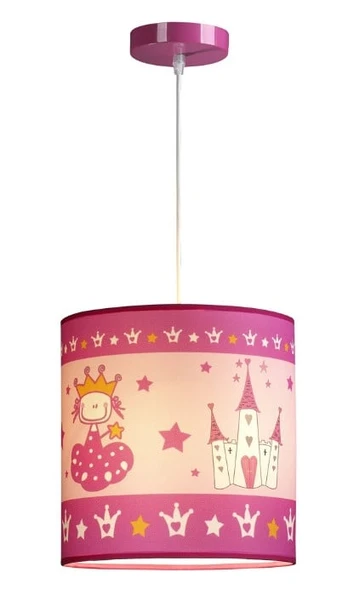 Šviestuvas kabinamas CristalRecord Pink Princess, E27