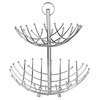Metal basket for fruit, 40 cm, 2-level