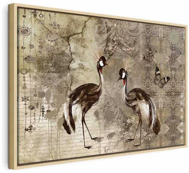 Artgeist Paveikslas - Retro Cranes (1 Part) Wide
