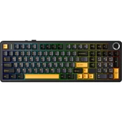 F99 Pro Thunder Black StarVector RGB AULA gasket keyboard kaina