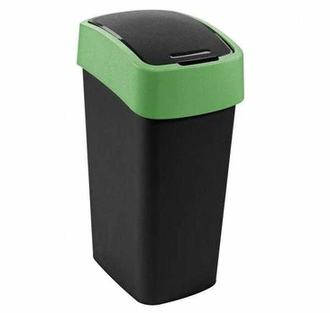 Curver / Keter CURVER KOSZ NA ŚMIECI FLIP BIN 9L /JUODA /Žalias