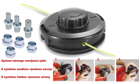 Everest UNIVERSALI TRIMERIO PJOVIMO GALVA PRO, Ø130 MM, SU ADAPTERIAIS