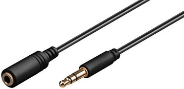 Kabelis MicroConnect Jack 3.5mm - Jack 3.5mm 5m juoda (AUDLG5G)
