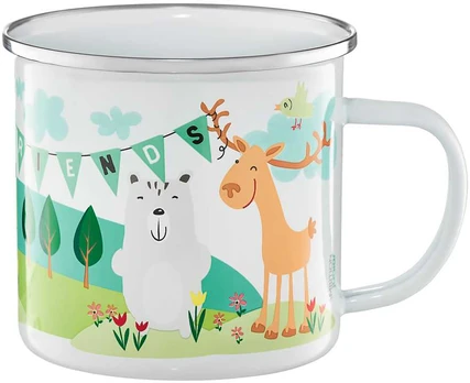 Puodelis emaliowany Forest Team 520 ml Friends AMBITION JUNIOR