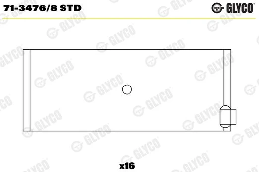 Guoliai dideliu galu GLYCO 71-3476/8STD