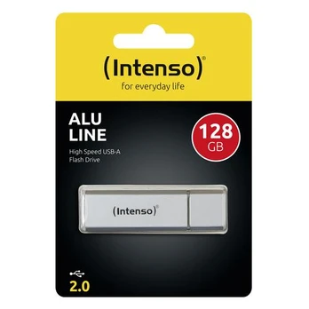 „Intenso Alu Line“ sidabrinė 128 GB USB atmintinė 2.0