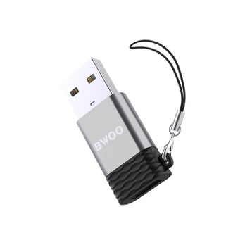 BWOO adapter BZ-38 USB-C - USB pilka OTG
