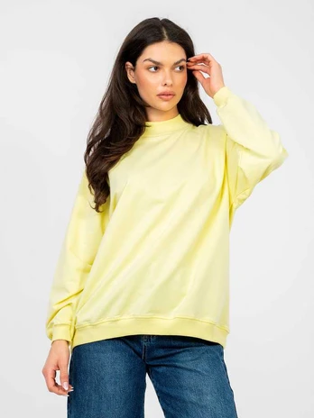 Basic Feel Good Bluza-RV-BL-5185.93P-jasny geltona