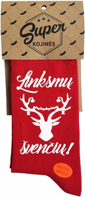 Kojinės "Linksmų švenčių!"