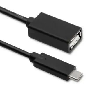 "Qoltec" kabelis USB 3.1 C tipo vyriškas | USB 3.0 A tipo moteriškas | 0,25 m