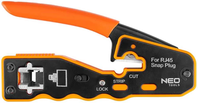Neo Tools Szczypce do zaciskania wtyków przelotowych RJ45