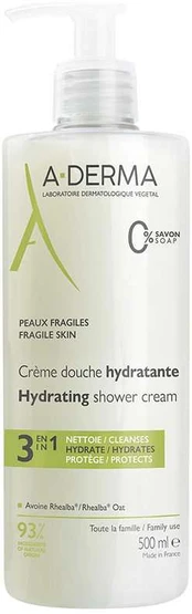 A Derma ESSENTIAL RANGE moisturizing shower cream 500 ml