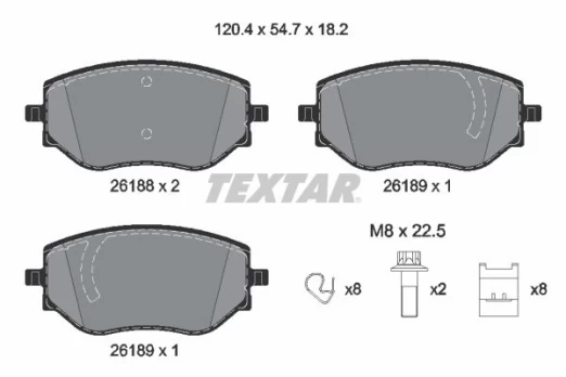 TEXTAR 2618801 Brake pad set
