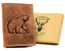 Leather wallet RFID ALWAYS WILD N4-CHM kaina