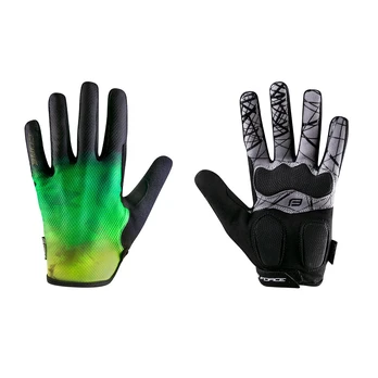 Pirštinės FORCE MTB CORE vasarinės (fluorescencinė/žalia) S