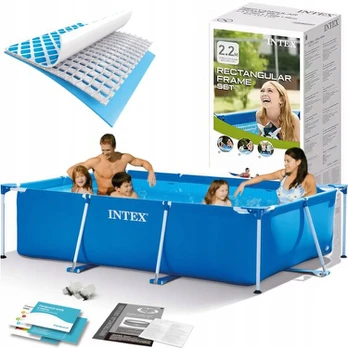 Sodo baseinas su rėmu vaikams Intex 28271 260x160x65 cm saugus