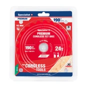 SPECIALIST+ pjovimo diskas Cordless 190x24Tx30mm kaina