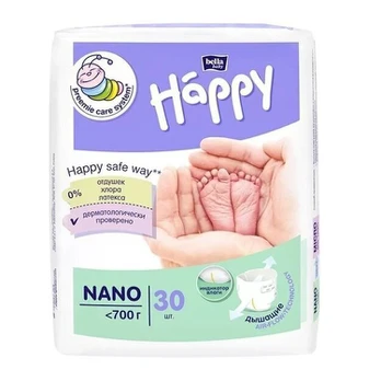 Sauskelnės Happy Nano (